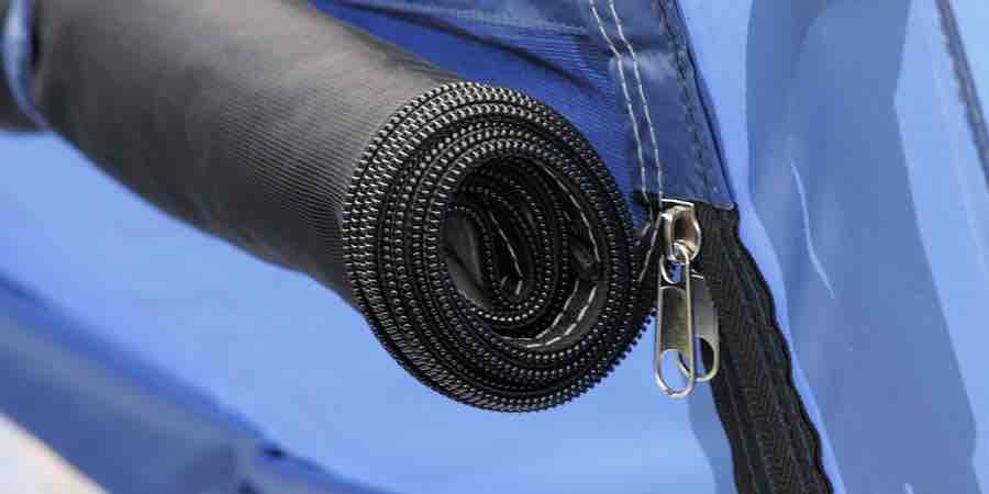 Puerta con cremallera de la Skandika Montana 8